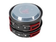 ACRAsport Acra C22 camping aluminijski set posuđa za 3-4 osoba