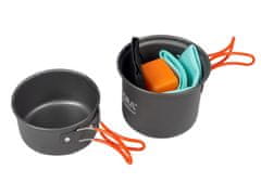 ACRAsport Acra C23 camping set nádobí včetně plynového vařiče pro 1-2 osoby