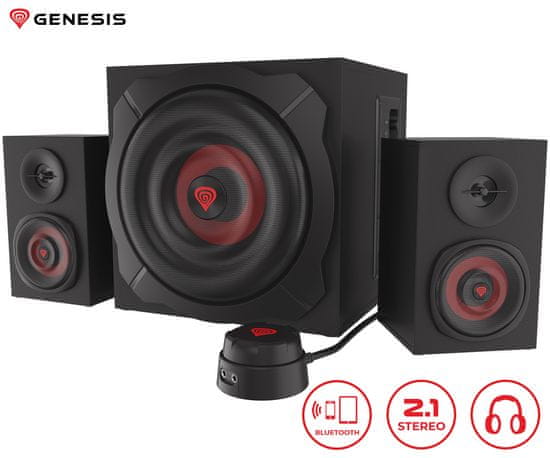 Genesis Helium 610BT 2.1 stereo zvučnici, 60 W, Bluetooth