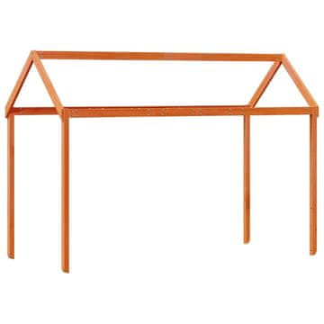 Vidaxl Krov za dječji krevet voštano smeđi 217x85,5x154 cm borovina