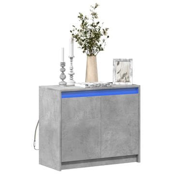 Vidaxl LED ormarić betonsko-sivi 72x34x61 cm