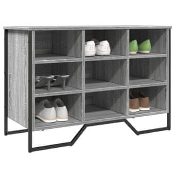 Vidaxl Ormarić za cipele, sivi hrast sonoma, 90x38x61,5 cm