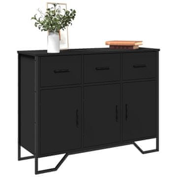 Vidaxl Ormarić, crni, 97 x 32,5 x 74,5 cm, materijal na bazi drva