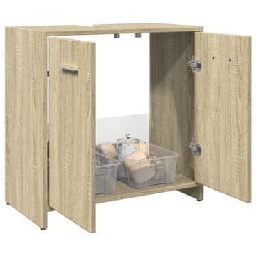 Vidaxl Ormarić za umivaonik, Sonoma hrast, 60x33x60 cm