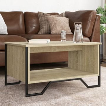 Vidaxl Klub stolić, hrast sonoma, 75x51x40 cm, materijal na bazi drva