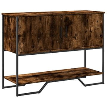 Vidaxl Konzolni stolić dimljeni hrast 100x35x74,5 cm