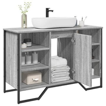 Vidaxl Ormarić za umivaonik, sivi hrast Sonoma, 91x35x60 cm