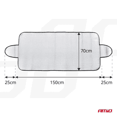 AMIO Navlaka univerzalna LJETO / ZIMA - 150x70cm, srebrna, EPE pjena