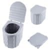 HOME & MARKER® Prijenosni sklopivi WC za kampiranje, komplet (1 WC, vrećice, neutralizator mirisa) | POTTYMATE