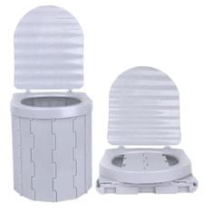 HOME & MARKER® Prijenosni sklopivi WC za kampiranje, komplet (1 WC, vrećice, neutralizator mirisa) | POTTYMATE