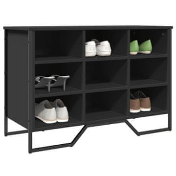 Vidaxl Ormarić za cipele Crni 90x38x61,5 cm Materijal na bazi drveta