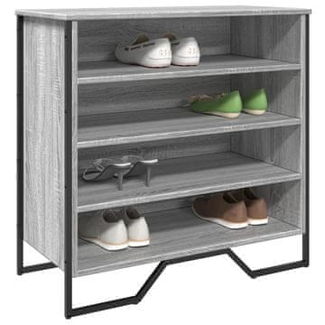 Vidaxl Ormarić za cipele, sivi hrast sonoma, 80x38x78 cm