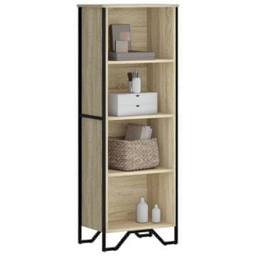 Vidaxl Polica za knjige, hrast Sonoma, 50x31x137,5 cm