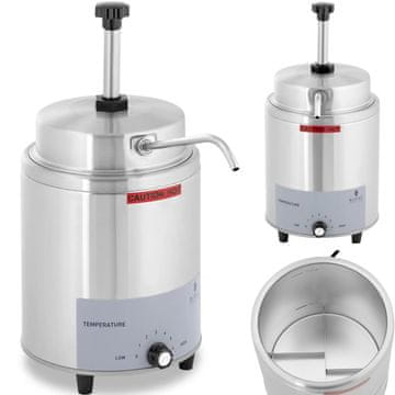 Royal Catering ELEKTRIČNI GRIJAČ ZA UMAK S PUMPICOM 3,3 L 550 W