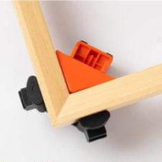 Netscroll Kutne stege za spajanje drva 90° 4 komada za precizno lijepljenje, FixClamps.