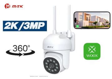 MoveTeck Videonadzorna kamera zidna / 360° / 2K 3MP / WiFi