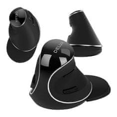 Delux Bežični vertikalni miš Delux M618PD BT+2.4G 4200DPI
