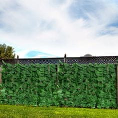 HOME & MARKER® Vrtna ograda s umjetnim zelenilom, panel za privatnost (3x0,5 m) | LEAFPANEL