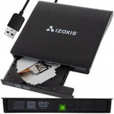 Izoksis CD+DVD prijenosni vanjski pogon USB 3.0
