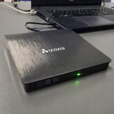 Izoksis CD+DVD prijenosni vanjski pogon USB 3.0