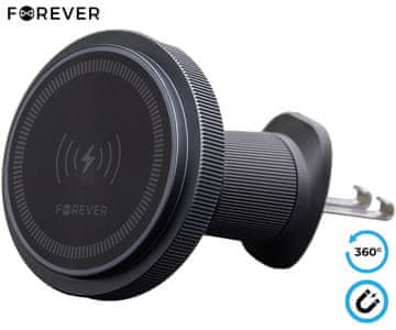 Forever MACH-200 magnetni auto držač/punjač za telefon, 15 W