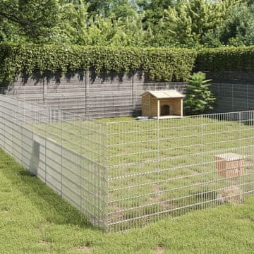 Vidaxl Ogradica za kućne ljubimce, 48 panela, 54x100 cm, pocinčano željezo