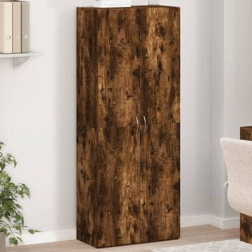 Vidaxl Ormar za spise dimljeni hrast 60x32x153 cm