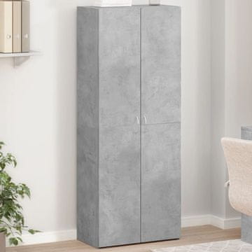 Vidaxl Ormar za spise Betonsko-sivi 60x32x153 cm
