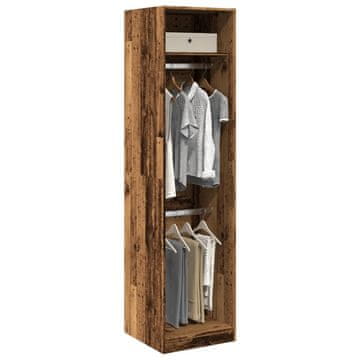 Vidaxl Ormar, antikno drvo, 50x50x200 cm, materijal na bazi drva