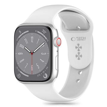 Tech-protect Silicone remen za Apple Watch 42/44/45/49mm, white