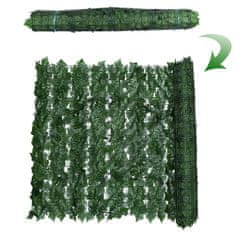 HOME & MARKER® Vrtna ograda s umjetnim zelenilom, panel za privatnost (3x0,5 m) | LEAFPANEL