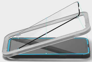  Spigen Align Master zaštitno staklo, za iPhone 14/iPhone 13 Pro/iPhone 13, crna, 2/1
