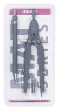 Aristo Komplet šestar + tehnička olovka, siva