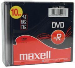 Maxell DVD-R 4,7GB 16X 10 kom 5mm kutijice