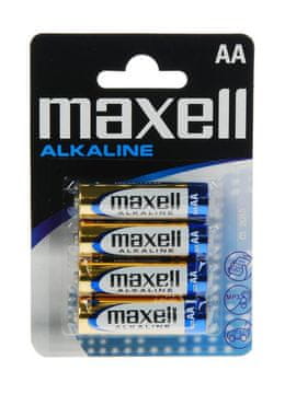 Maxell Alkalne baterije AA (LR6), 4 kom