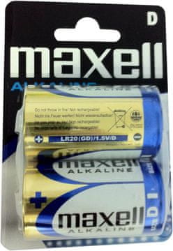 Maxell Alkalna baterija LR-20 (D), 2 kom (D)