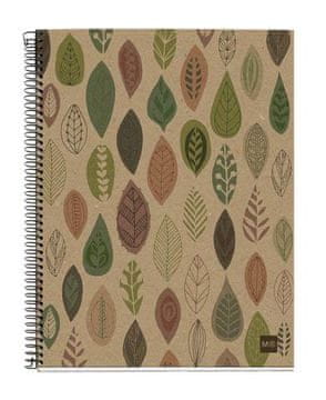 Miquelrius Sveska A4, bez linija, 120-listna, 80g, RECYCLED ECO, reciklirani karton