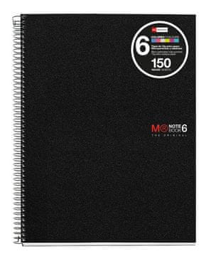 Miquelrius Sveska A4, s linijama, 150 listova, 70g ORIGINAL 6, PP, crna