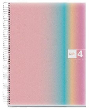 Miquelrius Sveska A4, s linijama, 120-listna, 70g, AURORA, PP, West Bay