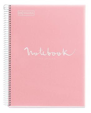 Miquelrius Sveska A4, karo, 120-listna, 90g, EMOTIONS, PP, roza