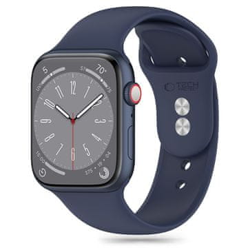 Tech-protect Silicone remen za Apple Watch 42/44/45/49mm, midnight blue