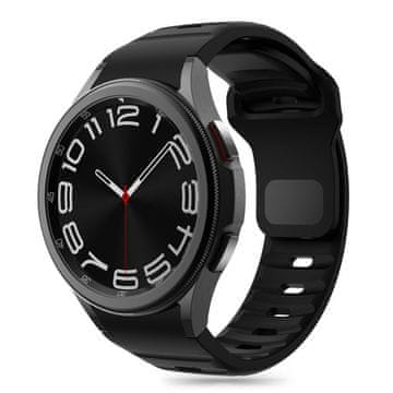 Tech-protect Silicone Line remen za Samsung Galaxy Watch 4 / 5 / 5 Pro / 6 / 7 / FE, black