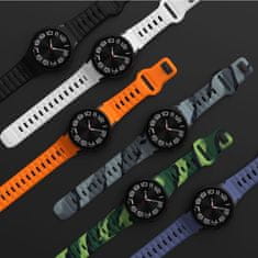 Tech-protect Silicone Line remen za Samsung Galaxy Watch 4 / 5 / 5 Pro / 6 / 7 / FE, montego blue
