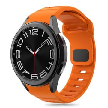 Tech-protect Silicone Line remen za Samsung Galaxy Watch 4 / 5 / 5 Pro / 6 / 7 / FE, orange