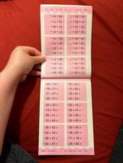 Netscroll Radna bilježnica matematika za zbrajanje i oduzimanje do 100, 80 stranica zadataka, A4 format, edukativna vježbenica za ponavljanje i učenje, WorkBookMath, osnovni