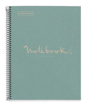 Miquelrius Sveska A4, s linijama, 80 listova, 80g, RECYCLED, karton, eko-plava