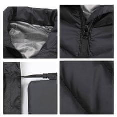 Netscroll Unisex grijaći prsluk s 4 grijaća elementa, USB punjenje, 3 razine topline, tanak i udoban dizajn za aktivnosti na otvorenom zimi, sport, ribolov, planinarenje, HeatingVest, M
