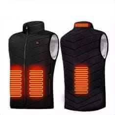 Netscroll Unisex grijaći prsluk s 4 grijaća elementa, USB punjenje, 3 razine topline, tanak i udoban dizajn za aktivnosti na otvorenom zimi, sport, ribolov, planinarenje, HeatingVest, M