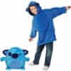 3u1 plišana igračka, jastuk i dječji hoodie s kapuljačom, Maks i Maša, topli pulover koji se pretvara u udoban jastučić, univerzalna veličina za djecu 3–10 godina, KidsHoodie, plava