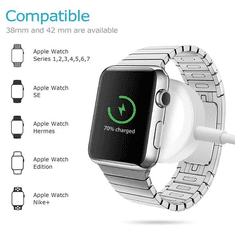 KEDO Bežični punjač za pametne satove Apple, 3W, 1A, bijeli, bulk